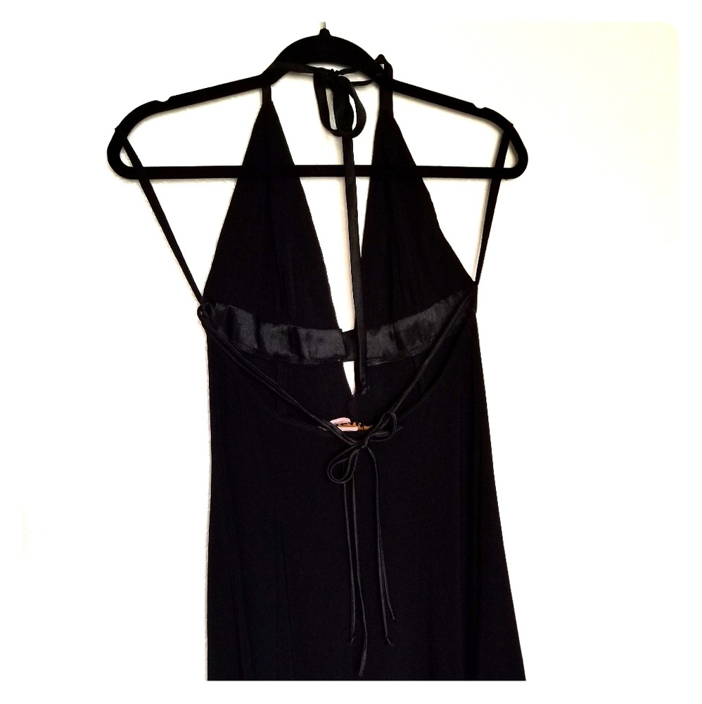 Mystic Black V Neck Dress